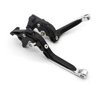 Palanca Embrague Freno Para DUCATI Para 848 Para EVO Para 749/999/959/1198/199/899/1299 Para Panigale Para Diavel Palanca Embrague Freno Motocicleta Ajustable CNC Carbono(Fold Extend Silver)