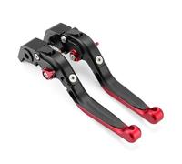 Palanca Embrague Freno Para DUCATI Para Multistrada 1200/1200S/1260/1260S/950/950S Palancas De Embrague De Freno Extensibles Plegables Ajustables Palanca Manija Motocicleta(Black Red)
