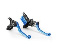 Palanca embrague freno Pour Suzuki RM85 RM125 250 RMZ250 RMZ450 RMX450Z RMX250S 7/8"Ensemble Leviers D’embrayage Du Câble Frein Hydraulique(AZUL)