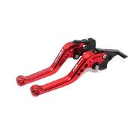 Palanca Embrague Manetas Embrague Freno Cortas Aluminio CNC Motocicleta para CB1300 2003 2004 2005 2006 2007 2008 2009 2010 Palanca Freno Moto(Red)