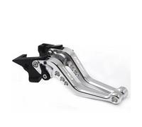 Palanca Embrague Manetas Embrague Freno Cortas Aluminio CNC Motocicleta para CB1300 2003 2004 2005 2006 2007 2008 2009 2010 Palanca Freno Moto(Silver)