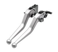 Palanca Embrague Manetas Freno Embrague Ajustables CNC 5D Aluminio Motocicleta compatibles con para Kawasaki para Z900 para Z900SE para Z900RS Maneta Izquierda(Silver)