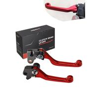 Palanca Embrague Moto,Manetas Moto Palanca Embrague Plegable Billet Rojo
