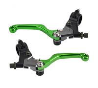 Palanca Embrague Motocicleta Palanca de Embrague Freno para Motocicleta para Suzuki DR100 DR125 DR250 DR400 DR500 DS100 DS125 DS185(Set Green)