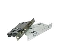 Palanca empotrada básica, Cuerpo de cerradura puerta metal con marco embutir palanca sin llaves for uso en interiores y exteriores(A)