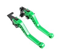 Palanca Freno Clutch Manetas Embrague Freno Cortas largas Motocicletas para FAZER para FZ6R para MT07 para MT09 para MT-10 para XSR700 para XSR900 Palanca Freno Motocicleta(Short Green)
