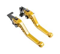 Palanca Freno Clutch Manetas Embrague Freno Cortas largas Motocicletas para FAZER para FZ6R para MT07 para MT09 para MT-10 para XSR700 para XSR900 Palanca Freno Motocicleta(Short Gold)