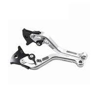 Palanca Freno Clutch Palancas Embrague Freno Aluminio Ajustables CNC Motocicleta para Royal para Enfield para Bullet 350 ES Palanca Embrague Delantero(Silver 147mm)