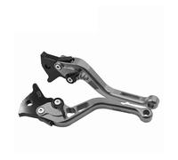 Palanca Freno Clutch Palancas Embrague Freno Aluminio Ajustables CNC Motocicleta para Royal para Enfield para Bullet 350 ES Palanca Embrague Delantero(Gray 147mm)