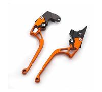 Palanca Freno Clutch Palancas Freno Embrague Aluminio Ajustables CNC para Motocicletas para Royal para Enfield para Guerrilla 450 Palanca Freno Motocicleta(Orange 170mm)