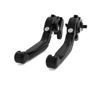 Palanca Freno Embrague para XL600V para XL650V para XL700V para Transalp 750 para África para Palancas Embrague Freno Gemelas Ajustables Plegables Extensibles Embrague Maneta Freno(All Black)