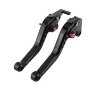 Palanca freno Manetas Embrague Freno Cortas Ajustables Motocicletas Para Ducati Para Scrambler 400 800 803(Negro y rojo)