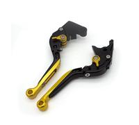 Palanca Freno Moto Accesorios Palanca Embrague Freno Extensible Plegable Motocicleta para Royal para Enfield Classic para Reborn 350 2022-2024 Palanca Embrague Delantero(D Gold)