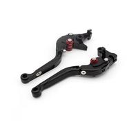Palanca Freno Moto Accesorios Palanca Embrague Freno Extensible Plegable Motocicleta para Royal para Enfield Classic para Reborn 350 2022-2024 Palanca Embrague Delantero(B Black with Red)