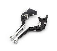 Palanca Freno Moto Accesorios Palanca Embrague Freno Extensible Plegable Motocicleta para Royal para Enfield Classic para Reborn 350 2022-2024 Palanca Embrague Delantero(C Silver)