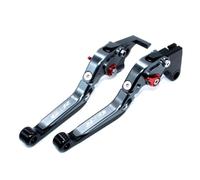 Palanca Freno Moto Manetas Freno Embrague Ajustables para Motocicleta compatibles para GSR600 2006-2011 para GSR750 2011-2018 para GSR400 Maneta Izquierda(Titanium)