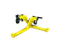 Palanca Freno Moto Manetas Freno Embrague CNC Motocicleta para Aprilia para RSV para Mille R 2004 2005 2006 2007 2008 Maneta Izquierda(Gold)