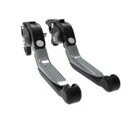 Palanca Freno Moto Palancas Freno Embrague Extensibles Plegables Ajustables Motocicletas para FX 650 para Vigor 1999-2000 para SLR 1997-1998 Palanca Embrague Delantero(Black Titanium)