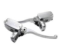 Palanca Freno Moto Para CBF500 Para CBF600 CB400F CB400 CB500 NC70 CB400SF Cilindro maestro de palanca de embrague de freno de motocicleta cromado de 1 "25 mm(Plating 1 pair)