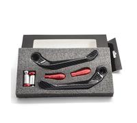 Palanca Freno Moto Para Kawasaki Para Ninja ZX-25R Empuñaduras De Manillar De Motocicleta Protectores Palanca De Embrague De Freno Protector De Barra De Manija(A Red)