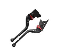 Palanca Freno Moto Para Kawasaki Z1000SX Z1000 para Ninja1000 2007-2015 2016 palancas de embrague de freno largas ajustables con mango corto para motocicleta(Long black)