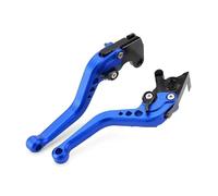 Palanca Freno Moto Para YZFR125 para YZF R125 2008-2019 motocicleta CNC 6 engranajes mango ajustable palancas de embrague de freno corto(Blue)