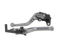 Palanca Freno Motocicleta Para CBR500R Para CB500F Para CB500X 2013 2014-2021 Palanca Embrague Freno Motocicleta 3D CNC Ajustable Accesorio Manija Palanca Freno Motocicleta(Short Grey)