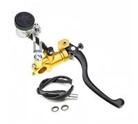 Palanca Freno Motocicleta Para MT09 07 Para R1 Para R3 Para R6 Para CB650 Cilindro Maestro De Freno Hidráulico De Instalación Radial Universal De Motocicleta De 22mm(Gold Right)
