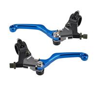 Palanca freno y embrague para moto Palanca de embrague freno para motocicleta para Suzuki DR100 DR125 DR250 DR400 DR500 DS100 DS125 DS185(Set Blue)