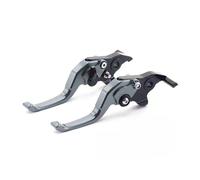 Palanca freno y embrague para moto Palanca de embrague y freno 2 dedos para motocicleta para Zontes 368G, 368K, 368D, 368E 368M(Grey 1Pair)
