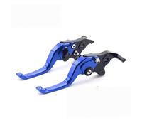 Palanca freno y embrague para moto Palanca de embrague y freno 2 dedos para motocicleta para Zontes 368G, 368K, 368D, 368E 368M(Blue 1Pair)