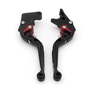Palanca motocicleta freno tambor trasero disco delantero extensible plegable CNC para Vespa para PX LML 125 150 200 Star para PX125 para PX150 Palanca De Freno Hidráulico(Black N Red Adjuter)