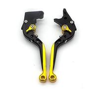 Palanca motocicleta freno tambor trasero disco delantero extensible plegable CNC para Vespa para PX LML 125 150 200 Star para PX125 para PX150 Palanca De Freno Hidráulico(Yellow)