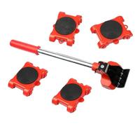 Palanca para Mover Muebles Juego de 5/13 Piezas for Mover Muebles Alta Resistencia, Herramienta for, Elevador Transporte Objetos Pesados, Rueda for, Barra con Rodillo, Herramientas manuales