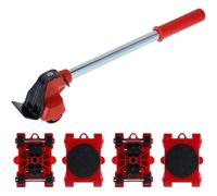 Palanca para Mover Muebles Juego de 5 elevadores Muebles con Rodillo y Barra Rueda, Dispositivo elevación, Herramienta Transporte Resistente for(StyleA)