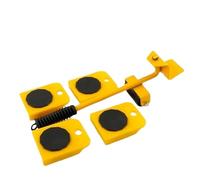 Palanca para Mover Muebles Juego de 5 elevadores Muebles con Rodillo y Barra Rueda, Dispositivo elevación, Herramienta Transporte Resistente for(Styled)