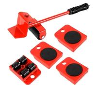 Palanca para Mover Muebles Juego de 5 elevadores Muebles con Rodillo y Barra Rueda, Dispositivo elevación, Herramienta Transporte Resistente for(StyleB)