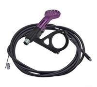 Palanca remota de aleación de aluminio para bicicleta de carretera de montaña con compatibilidad de cableado dual y diseño ergonómico de botón de pulgar color negro (modelo SW-02 - púrpura)