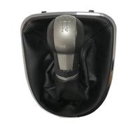 Palanca Velocidad Coche para Seat Altea Leon II 2 Toledo III 3 5/6 Velocidades MT Pomo Cambio Marchas Cabezal Cambio Marchas Pomo Cambio + Funda Fuelle + Base Marco Pomo Palanca(5-Speed)