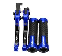 Palancas De Embrague De Freno Ajustables Para Motocicleta, Empuñaduras De Manillar Para Suzuki DL650 V-strom/XT 250 2011-2021 Vstrom650 2022 2023(Azul)