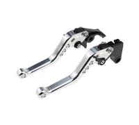 Palancas De Embrague De Freno Cortas, Juego De Manijas Ajustables Para Honda VTR1000F / FIRESTORM 1998-2005, Accesorios CNC Para Motocicleta(Plata)