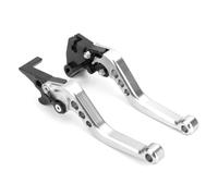 Palancas de embrague de freno de aluminio izquierda y derecha aptas for KN 250 300(Silver)