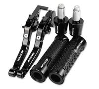 Palancas de Embrague Freno Aluminio para Motocicleta para Suzuki DR650 S/SE 1994-2010(Black 1)
