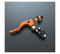 Palancas De Embrague Freno Cortas Ajustable para NSR250 para CBR250 para CBR400 NSR CBR 250 400 MC18 CNC Conjunto Percha Palanca Embrague para Acrobacias Cortas(Orange)