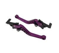 Palancas De Embrague Freno Cortas Ajustable para Scooters Bicicletas Eléctricas D7YA GY6 Palanca De Freno Disco Doble Ajustable para Motocicleta Piezas Modificadas(Purple)