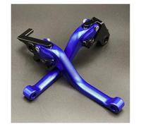 Palancas De Embrague Freno Cortas Ajustable para Suzuki SV650/X SV 650 2016-2023 CNC 3D Palanca De Embrague Freno Ajustable Conjunto Manijas Motocicleta Piezas(Blue)