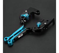 Palancas de Embrague Freno Plegables Ajustables para Suzuki DR650S DR650SE 1994-2010(Blue 1)
