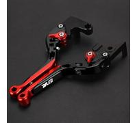 Palancas de Embrague Freno Plegables Ajustables para Suzuki DR650S DR650SE 1994-2010(Red 1)