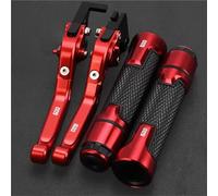 Palancas de Embrague Manetas De Control, Accesorios para Motocicleta, Palancas Freno Y Embrague con Pivote Ajustable para CBR600 CBR 600 F2 F3 F4 F4i 1991-2007(Red 2)