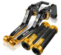 Palancas de Embrague Manetas De Freno Y Embrague Ajustables Extensibles para Motocicleta. Manija Control para Yamaha para Genesis FZR750R 1987-1998(Yellow 1)